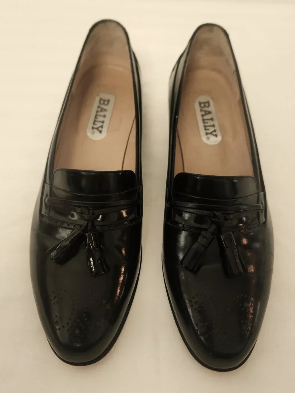 Bally men's loafers 9.5 black tassel Brisbane Italy